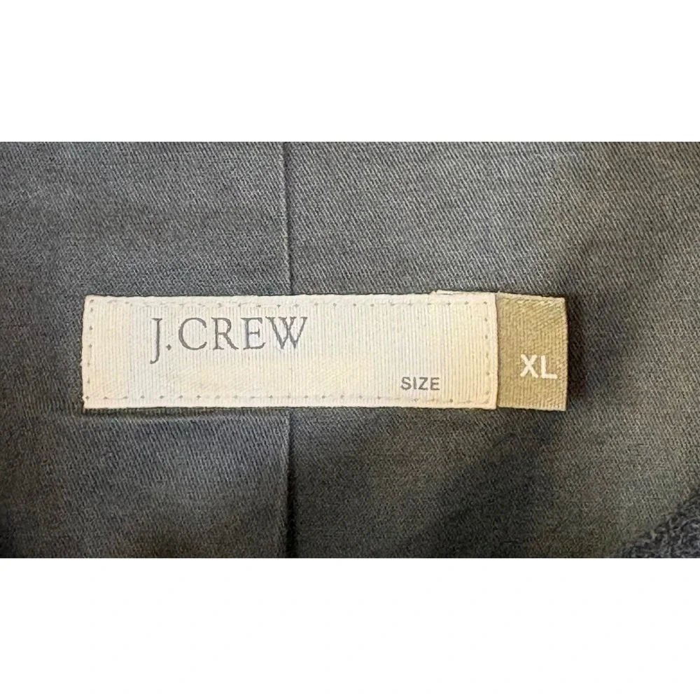 J‎ Crew Women's Dark Gray Wool Blend Utility Jacket Size XL